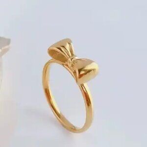 Bow Knot Titanium Steel Ring
